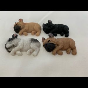 Set of 4 pug magnets